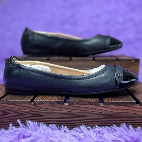 🛑SOLD🛑 COACH Women's Brandi Ballet Flats Shoes Black, Size 9 - Picture 2 of 10